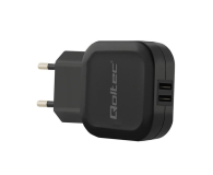 Qoltec Ładowarka Sieciowa 2 x USB 3,4A 17W - 385365 - zdjęcie 1